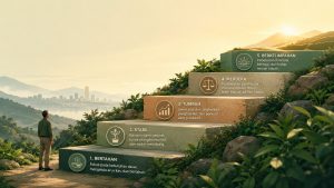 Ilustrasi 5 level kemapanan finansial